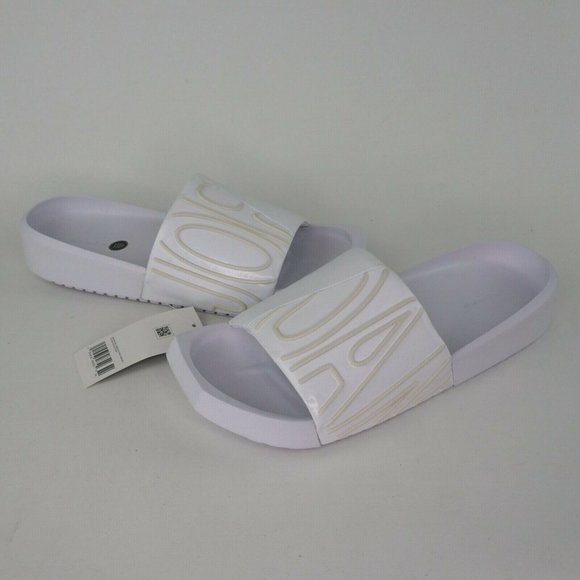 Women's Sandals Nike Jordan NOLA Slide Slippers Slides White - Picture 7 of 12